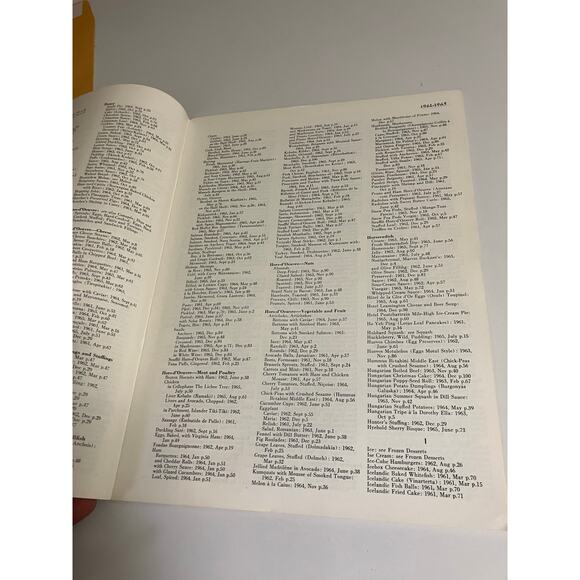 Gourmet Magazine for Good Living Recipe Index 5 Year 1961-1965 - Picture 2 of 5